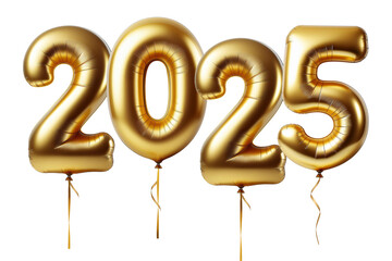 Number 2025 shape balloon