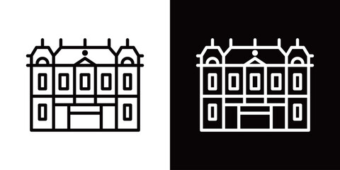 シンプルな門司港駅のラインアイコン