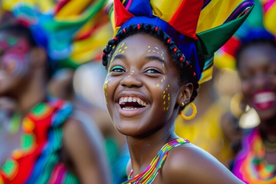 International Youth Day  depicting young people expressing themselves through art, music, fashion, and activism, celebrating their unique identities