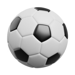 soccer ball isolated on white 3D Illustrations