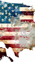 Silhouette chalk USA vector image