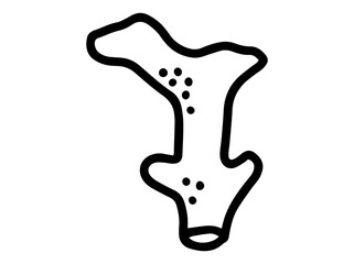 Coral Reef Line Art Illustration