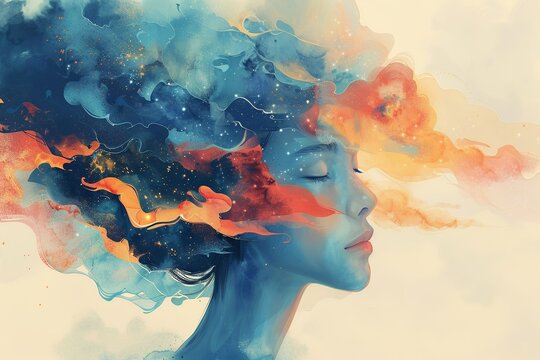 Explore a series of artistic interpretations focusing on positive thinking and mental health assessment for World Mental Health Day. Each concept uniquely embodies the promotion of mental well-being