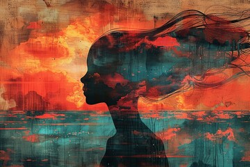 Explore a series of artistic interpretations focusing on positive thinking and mental health assessment for World Mental Health Day. Each concept uniquely embodies the promotion of mental well-being