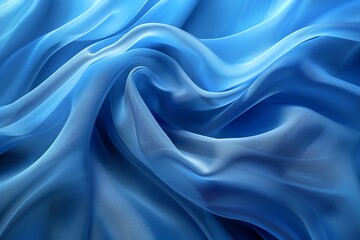 Obraz premium blue background, smooth and gentle curves, high resolution, high quality, high detail, high definition
