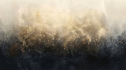 Obraz premium Wallpaper with overlapping brushstrokes on a gradient from gold to slate