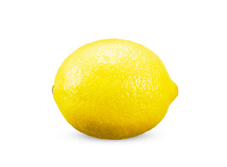 Lemon isolated on white background.