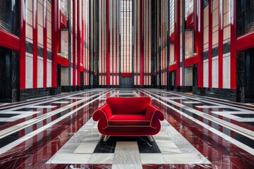 Sleek Art Deco Backdrop with Geometric Patterns and Luxurious Glamour