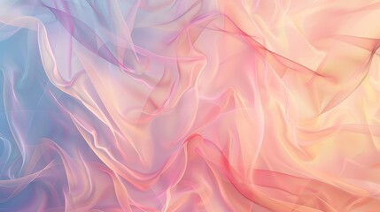 Obraz premium Abstract wallpaper featuring interwoven birthday banners and soft pastel colors background