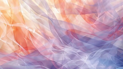 Obraz premium Abstract wallpaper featuring interwoven banners and pastel colors with a dreamy effect