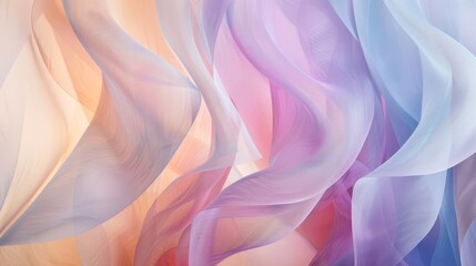 Obraz premium Sophisticated wallpaper with interwoven shapes and pastel colors inspired by birthday cards