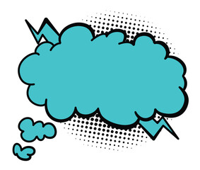 Comics book speech bubbles. Speech balloon or cartoon design element isolated on white background. Vector illustration