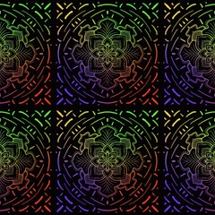 multiple seamless art design pattern Bali