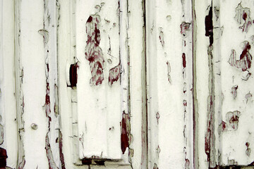 wooden background painted in white lacquered wood