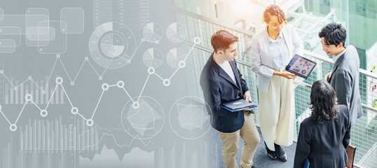 Multinational business people meeting and business strategy concept