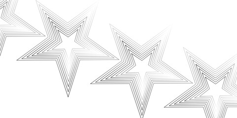 White star shape geometric abstract transparent background. vector gradient gray line abstract pattern Transparent monochrome striped texture, seamless pattern, modern stylish texture.	