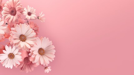 Pink Floral Arrangement on a Soft Background