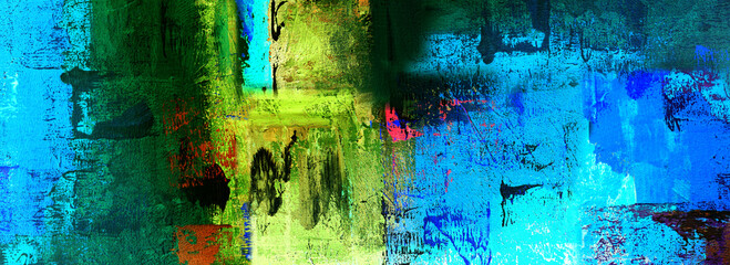 Digital painting multicolors abstract art design . © v.stock