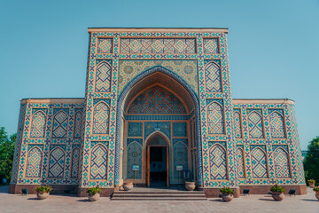 Madrassa at Shahi Zinda Ensemble in Samarkand, Uzbekistan