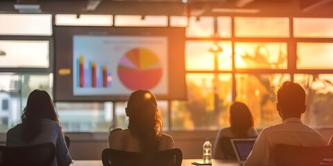 Evening corporate training session for interns focusing on technology strategy and leadership. Concept Technology Strategy, Leadership Skills, Corporate Training, Intern Development, Evening Session