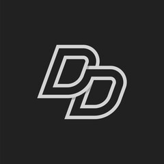 Letter DD  Logo, Monogram Logo letter D with D combination, design logo template, vector illustration