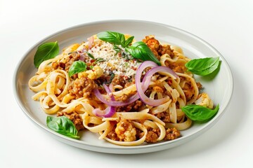 Tender Linguine with Flavorful Cauliflower Bolognese Sauce