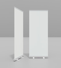 Roll up banner stand