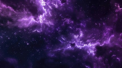 Obraz premium Galactic Horror: Purple Abyss