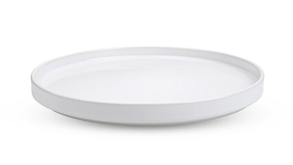 ceramic white plate on  white background