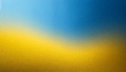 Ukraine flag, abstract gradient patriotic grainy blurred texture banner, background with copy space, yellow blue, independence, peace