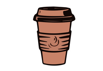 Coffee cup logo images illustration design