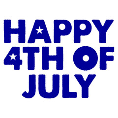4th of july independence day typography clip art design on plain white transparent isolated background for card, shirt, hoodie, sweatshirt, apparel, tag, mug, icon, poster or badge