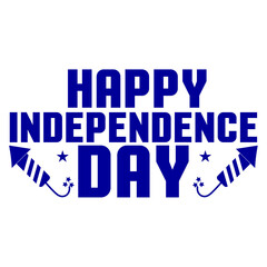 4th of july independence day typography clip art design on plain white transparent isolated background for card, shirt, hoodie, sweatshirt, apparel, tag, mug, icon, poster or badge