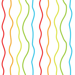 seamless pattern with colorful ribbons