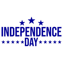 4th of july independence day typography clip art design on plain white transparent isolated background for card, shirt, hoodie, sweatshirt, apparel, tag, mug, icon, poster or badge