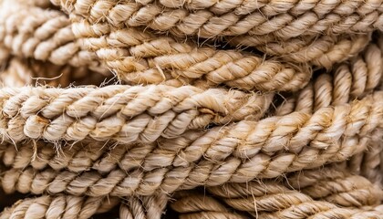 Fototapeta premium Natural jute fiber as trendy fashion element with thin rope texture design for business card flyer tiles and textile printing