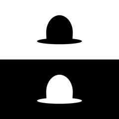 cowboy hat icon illustration, vector cowboy hat silhouette - Vector
