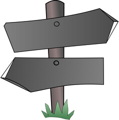 wooden direction signs, Multi plaques and arrows