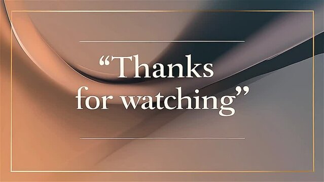 Thanks for watching, thank you for watching text animation for social media content creators, for end video for your content