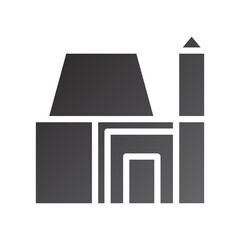 house icon gradient solid black