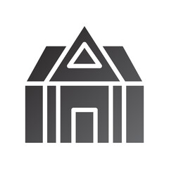 house icon gradient solid black