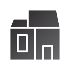 house icon gradient solid black