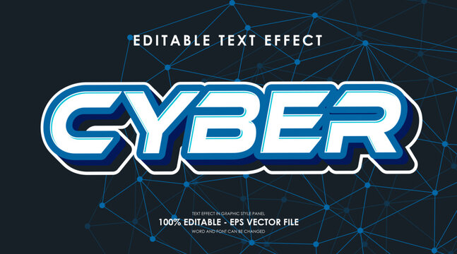 editable text effect suitable for digital technology theme