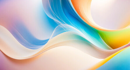 Abstract Colorful Swirling Background