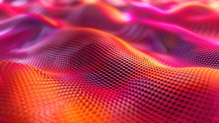 Fototapeta premium Abstract Wavy Pattern in Vibrant Hues