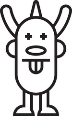 Funny Monster Character