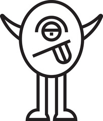 Funny Monster Character