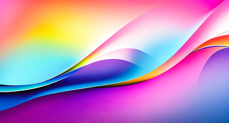 Fototapeta premium Abstract Colorful Gradient Background with Curved Lines