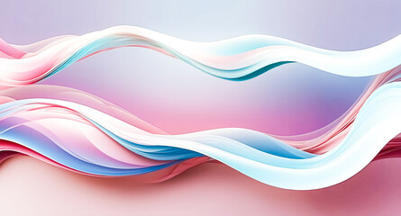 Abstract Wavy Background with Pastel Colors