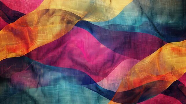 abstract colorful textured cloth wallpaper background artistic fabric pattern illustration